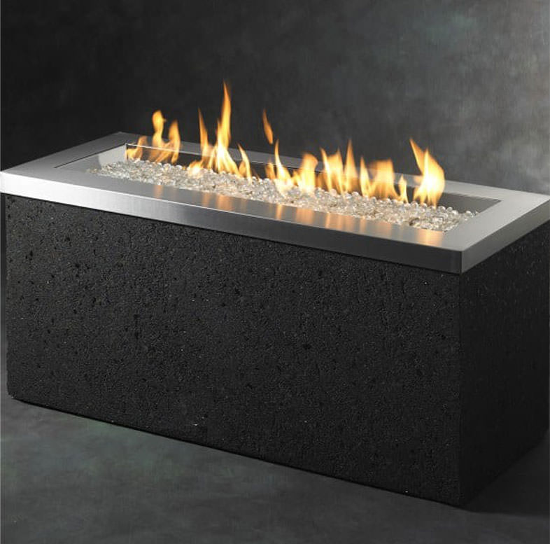 Fire Pits Family Leisure, Providence Rectangular Gas Fire Pit Table