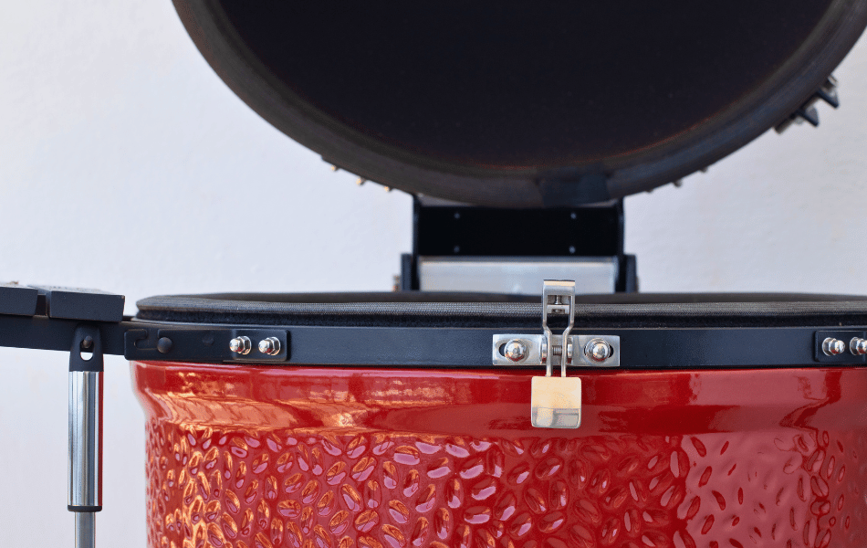 close-up of a smoker grill