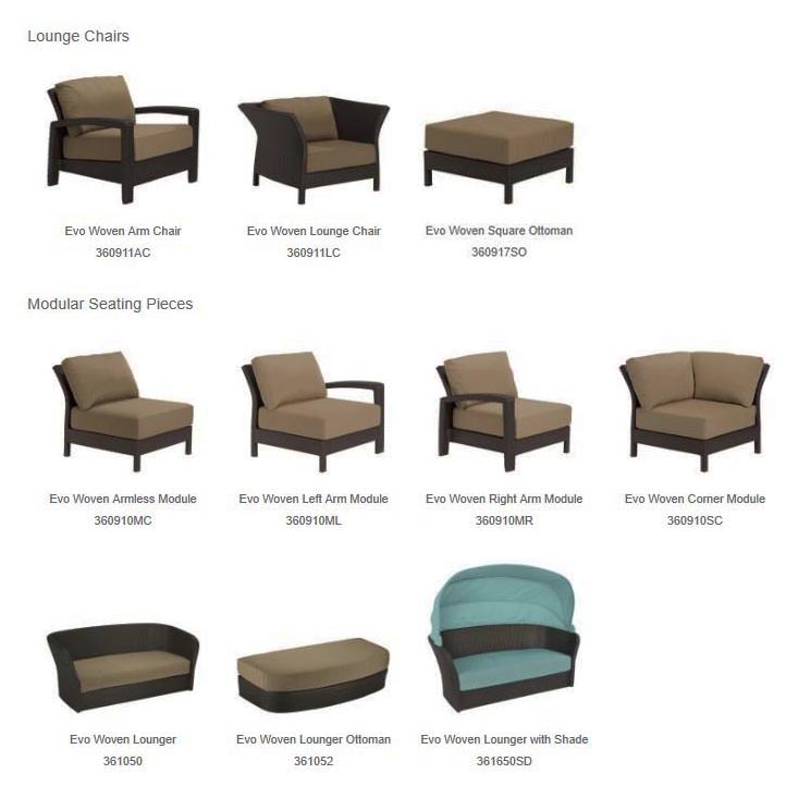 Evo Woven Modular Collection - Furniture by Tropitone