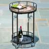 Compass Marble Mosaic Serving Cart by Alfresco Home