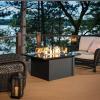 Grandstone Fire Pit Table - Black by Outdoor GreatRoom