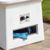 Caribou White Fire Pit by Leisure Select