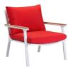 Maya Beach Arm Chair Red, Natural & White (Set of 2)