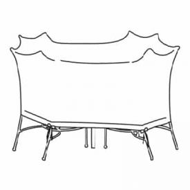 Small Oval/Rectangle Table & Chairs Cover - No Hole by Treasure Garden
