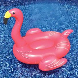 Pink Flamingo Inflatable Pool Lounge