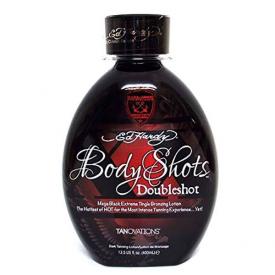 Body Shots Double Shot Tanning Lotion 13.5 oz by Ed Hardy