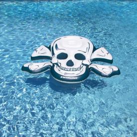 Skull and Crossbones Inflatable Island by Swimline