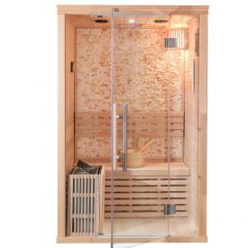 Traditional Two Person Sauna with Stone by Best Sauna Co.