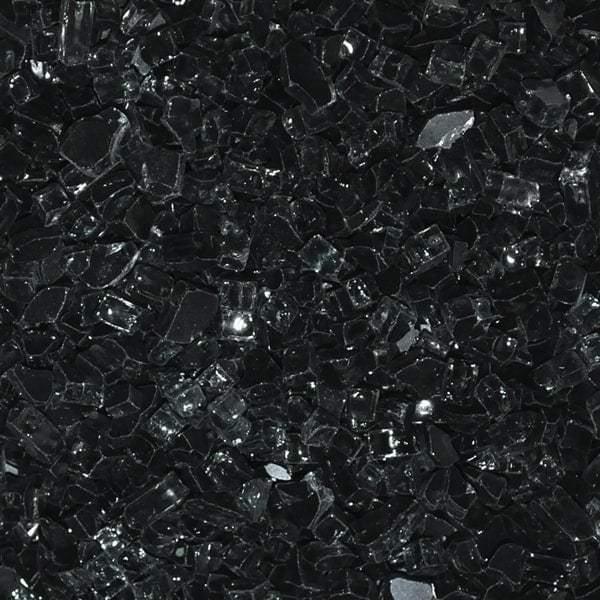 1/4" Black Fire Glass by Leisure Select