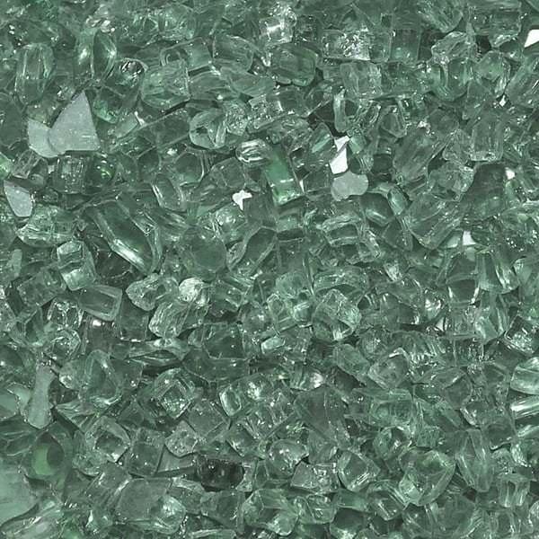 1/4" Evergreen Fire Glass by Leisure Select