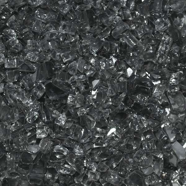 1/4" Gray Fire Glass by Leisure Select