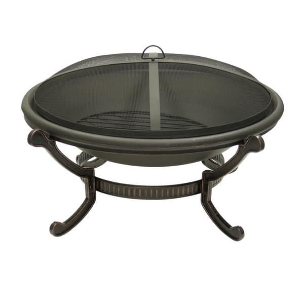 Large Round Wood Burning Fire Pit by Dagan Industries