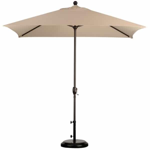The Unique Rectangular Shape of This Patio Umbrella Will Endear & Impress