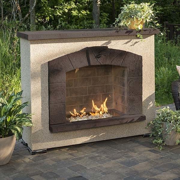 Stone Arch Gas Fireplace by Outdoor GreatRoom
