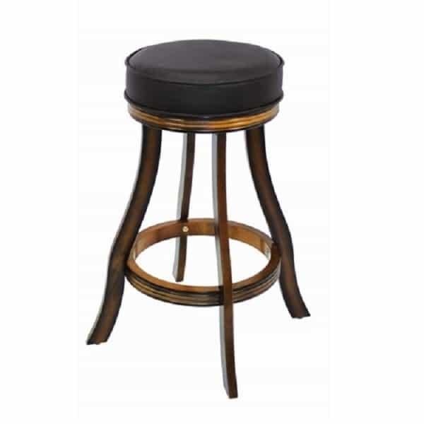 Backless Bar Stool - Chestnut by R.A.M. Game Room