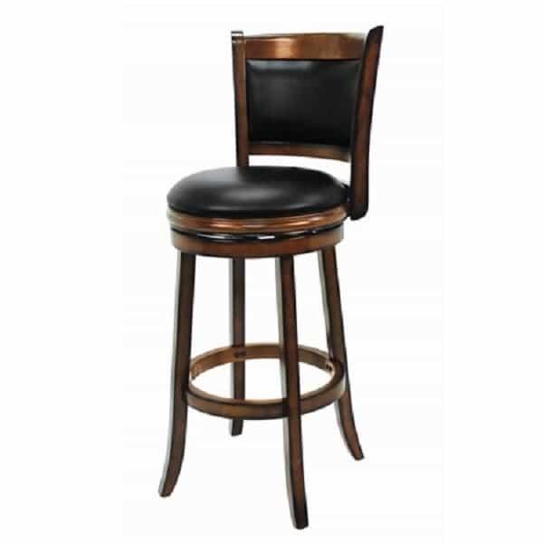 Backed Bar Stool - Chestnut by R.A.M. Game Room