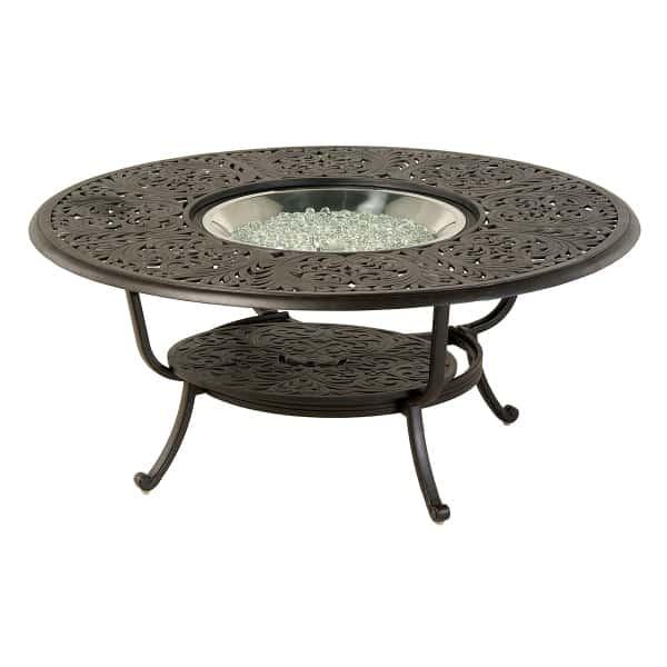 Tuscany 48" Round Gas Fire Pit Table by Hanamint