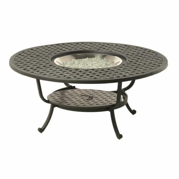 Newport 48" Round Gas Fire Pit Table by Hanamint