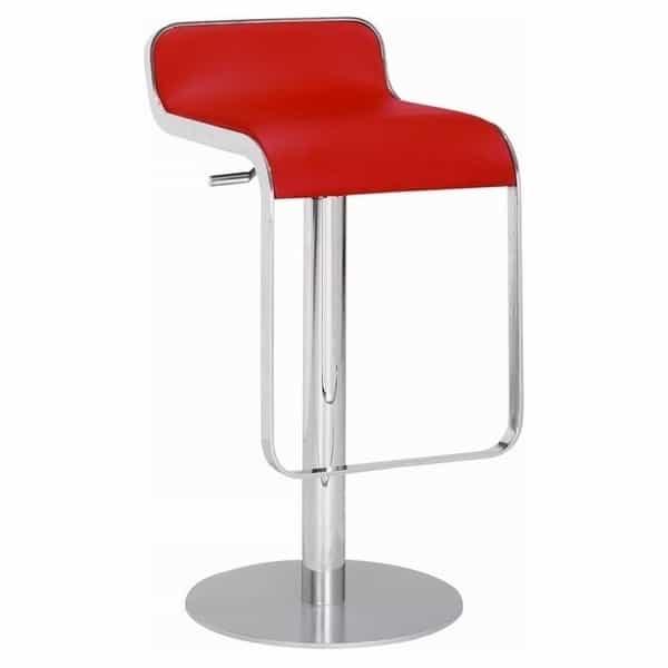 Equino Bar Stool - Red by Zuo Modern