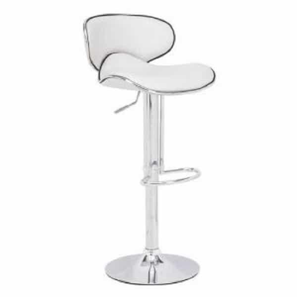 Fly Bar Stool - White by Zuo Modern