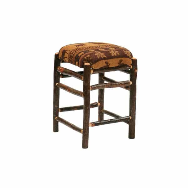 Hickory Square Bar Stool by Fireside Lodge Furniture