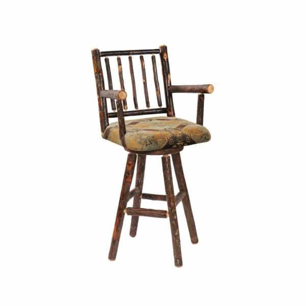 Hickory Swivel Counter Stool by Fireside Lodge Furniture