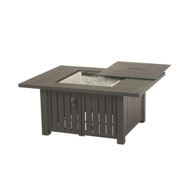 Sherwood Rectangular Enclosed Fire Pit Table by Hanamint
