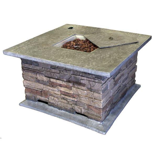 42'' Weatherstone Fire Pit Table by Leisure Select
