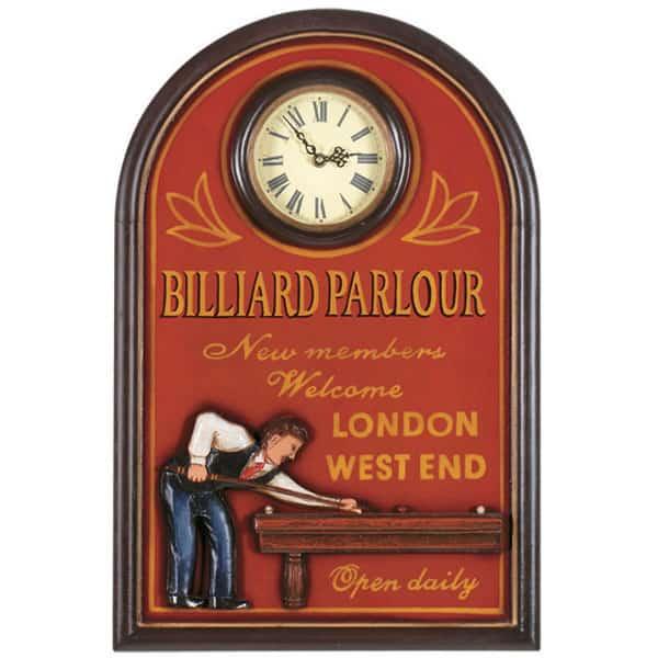 Billiard Parlour Clock by R.A.M. Game Room