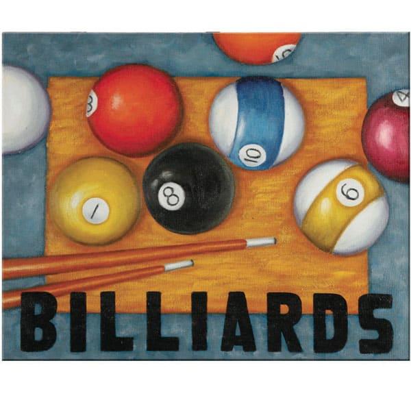 Billiards Wall Art by R.A.M. Game Room