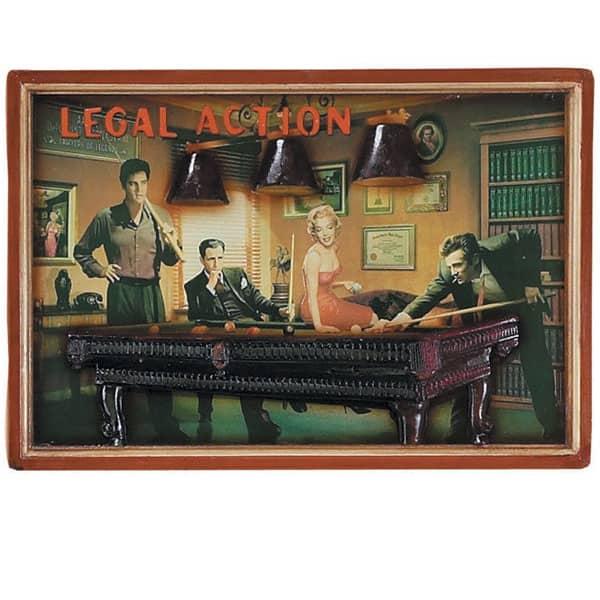 Legal Action Wall Art by R.A.M. Game Room