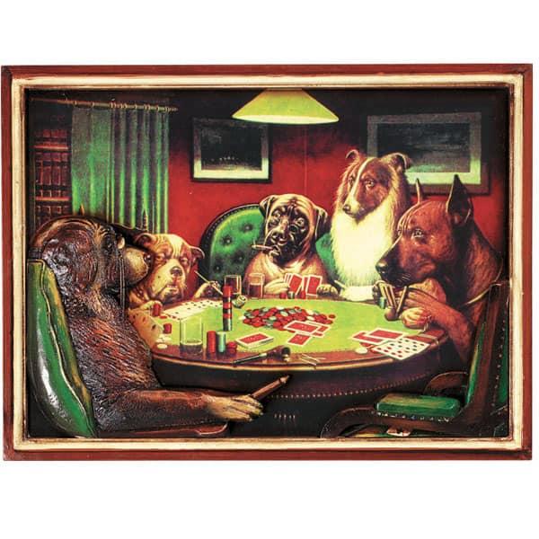 Poker Dogs With Cigars Wall Art by R.A.M. Game Room