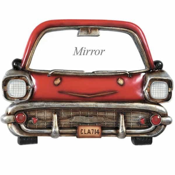 Red Car with Mirror Wall Art by R.A.M. Game Room