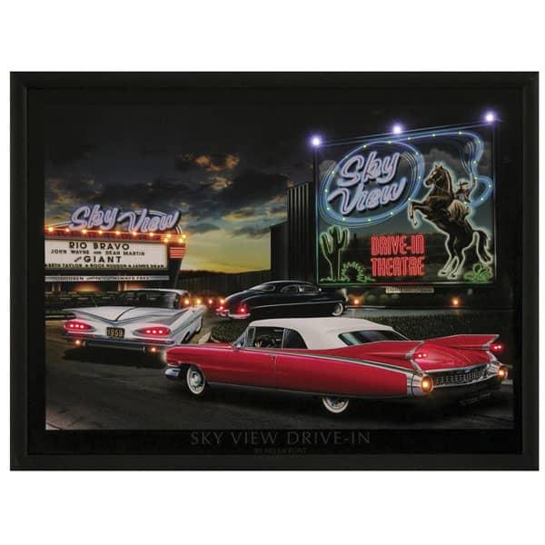 Rechargeable LED Wall Art Roxie Palace Sky View Drive In