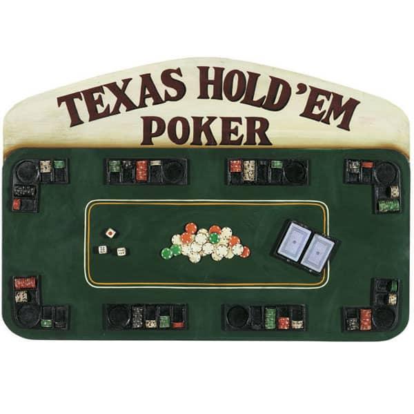 Texas Hold Em Poker Wall Art by R.A.M. Game Room
