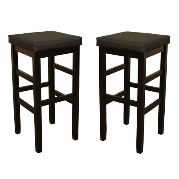 Multi-Functional Counter Height Dining Set with Four Stools & Built-In Wine Rack