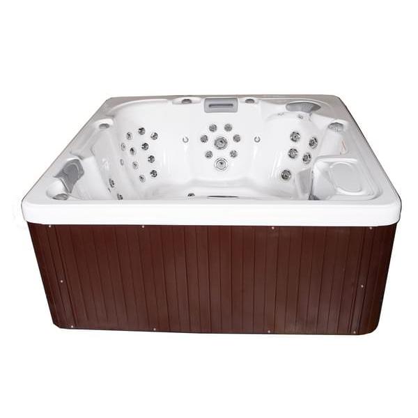 Squared Spa with Lounge Seat, Waterfall & Luxury Add-Ons