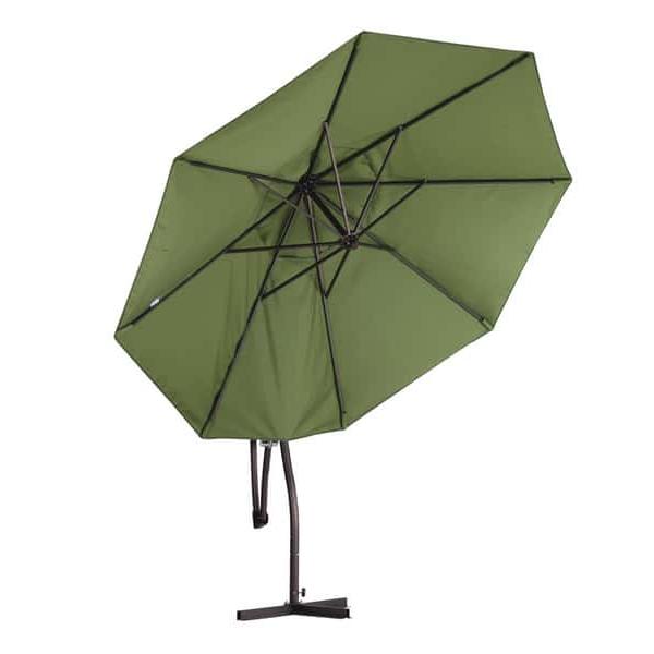 An Impressive Crank Shaft Cantilever Umbrella to Cover Your Deck or Patio