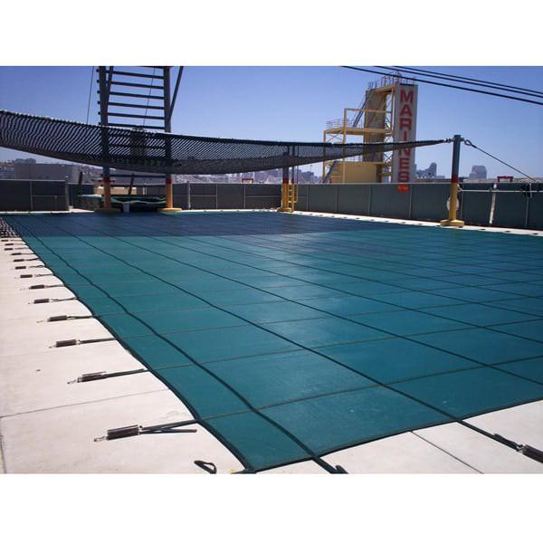 Rectangle with Step Safety Cover - Green Solid by Coverlon