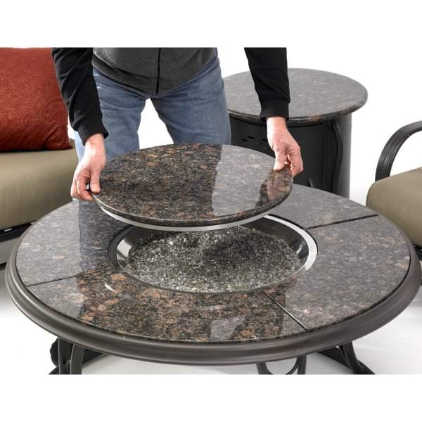 Granite Fire Pit Table by Outdoor GreatRoom
