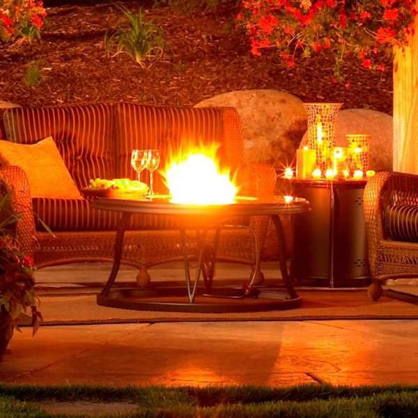 Granite Fire Pit Table by Outdoor GreatRoom