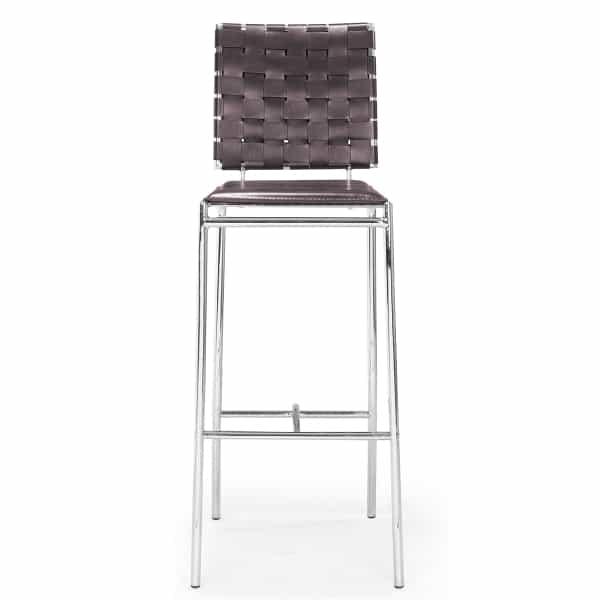 Criss Cross Bar Chairs - Espresso by Zuo Modern