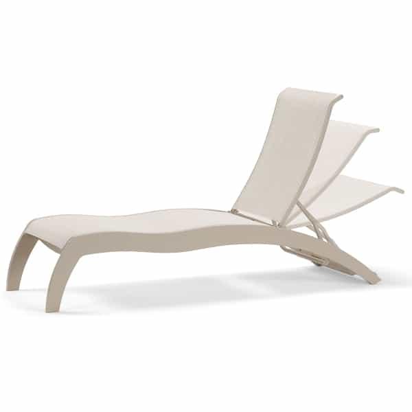 Dune MGP Stacking Armless Chaise with Wheels by Telescope Casual