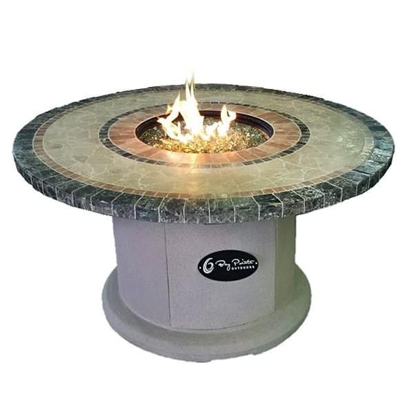 42" Mosaic Top Fire Pit Table by Leisure Select