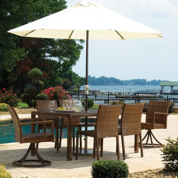 St. Barths 7-PC Swivel Chair Dining Set by Panama Jack