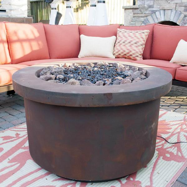 Urban Series Fiery Rust Fire Pit by Bay Pointe Outdoors