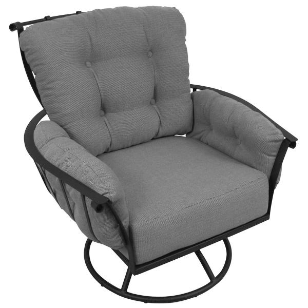 Meadowcraft Vinings Deep Seating Swivel Rocking Chair with Cushion 2851900 01