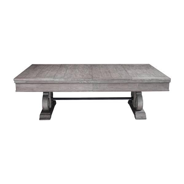 barnstable imperial silver mist pool table dining top