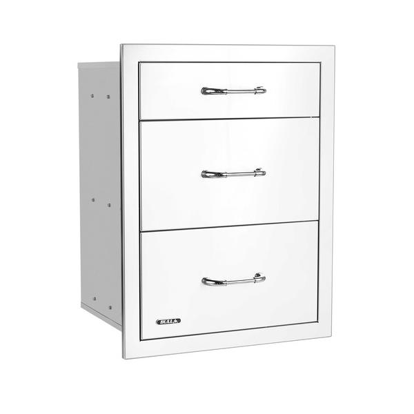 Bull Stainless Steel Triple Drawer System With Reveal