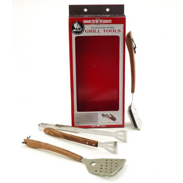 Stainless Steel Grill Tool Set by Bull Grills